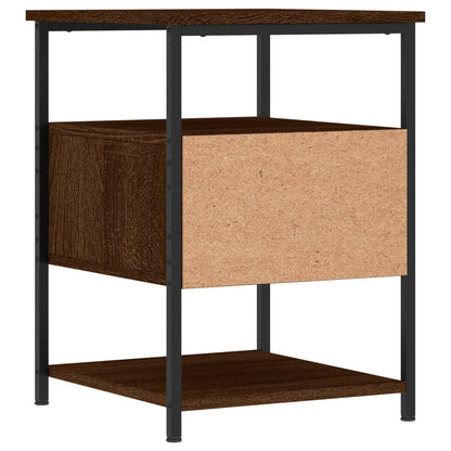 Nachttische 2 Stk. Braun Eichen-Optik 40x42x56 cm Holzwerkstoff