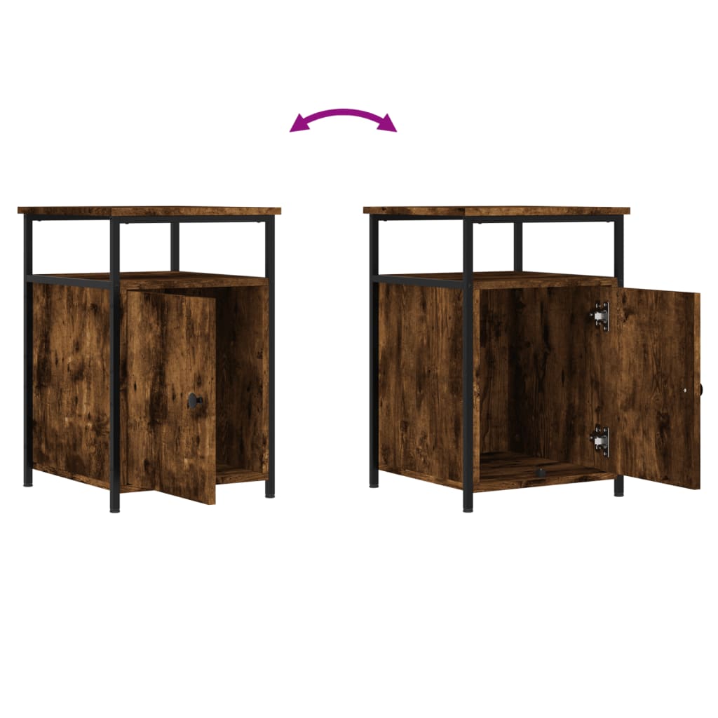 Nachttisch Räuchereiche 40x42x60 cm Holzwerkstoff