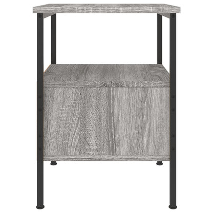 Nachttische 2 Stk. Grau Sonoma 34x36x50 cm Holzwerkstoff