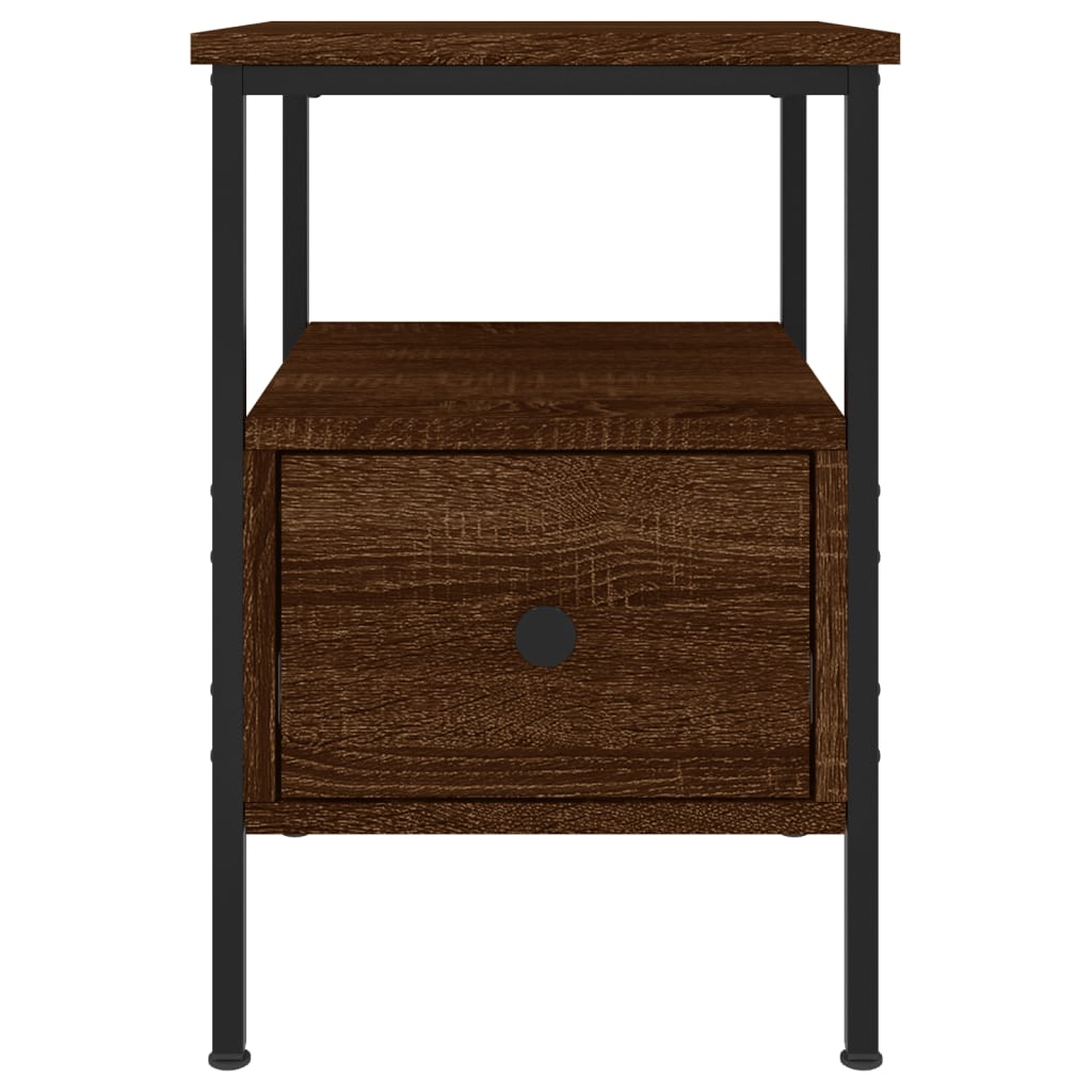 Nachttische 2 Stk. Braun Eichen-Optik 34x36x50 cm Holzwerkstoff