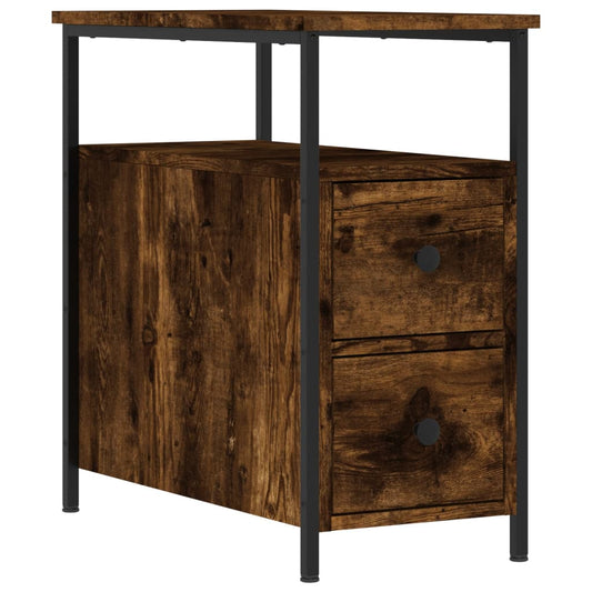 Nachttisch Räuchereiche 30x60x60 cm Holzwerkstoff