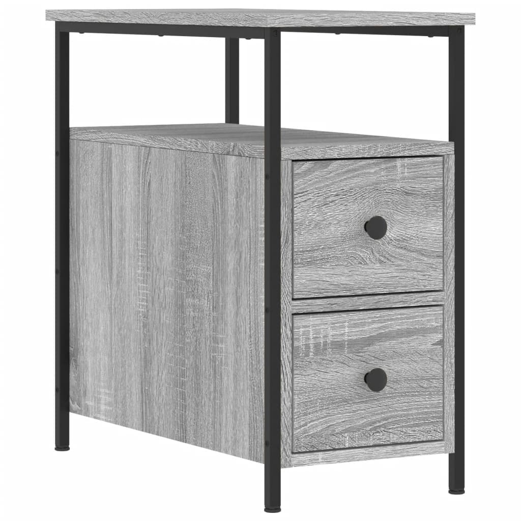Nachttisch Grau Sonoma-Eiche 30x60x60 cm Holzwerkstoff