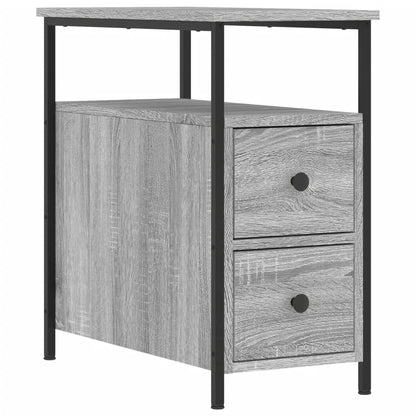Nachttisch Grau Sonoma-Eiche 30x60x60 cm Holzwerkstoff