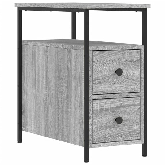 Nachttisch Grau Sonoma-Eiche 30x60x60 cm Holzwerkstoff