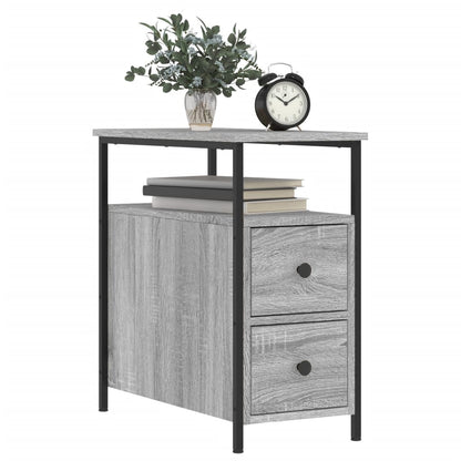 Nachttisch Grau Sonoma-Eiche 30x60x60 cm Holzwerkstoff