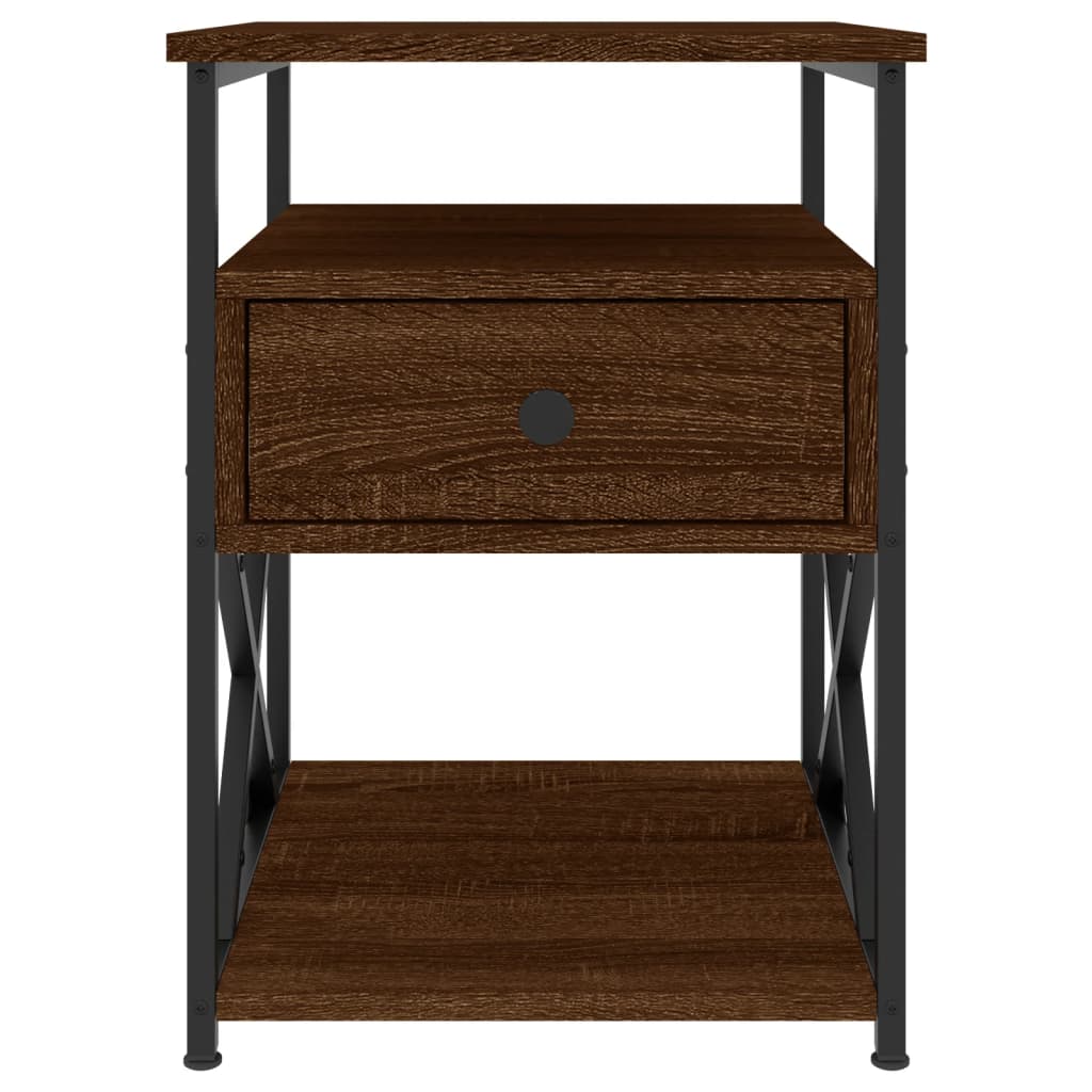 Nachttisch Braun Eichen-Optik 40x42x55 cm Holzwerkstoff