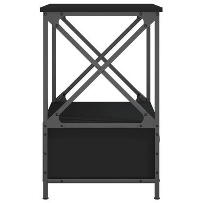 Nachttische 2 Stk. Schwarz 50x41x65 cm Holzwerkstoff