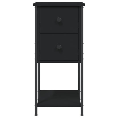 Nachttische 2 Stk. Schwarz 32x42x70 cm Holzwerkstoff