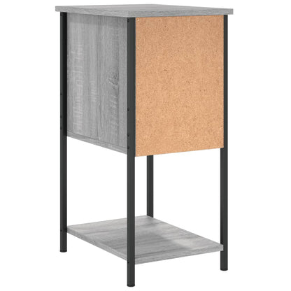 Nachttische 2 Stk. Grau Sonoma 32x42x70 cm Holzwerkstoff