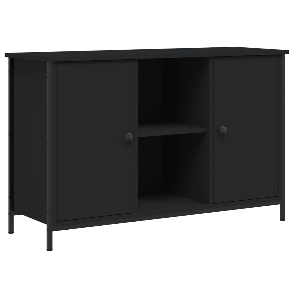 TV-skab Sort 100x35x65 cm Træ Materiale