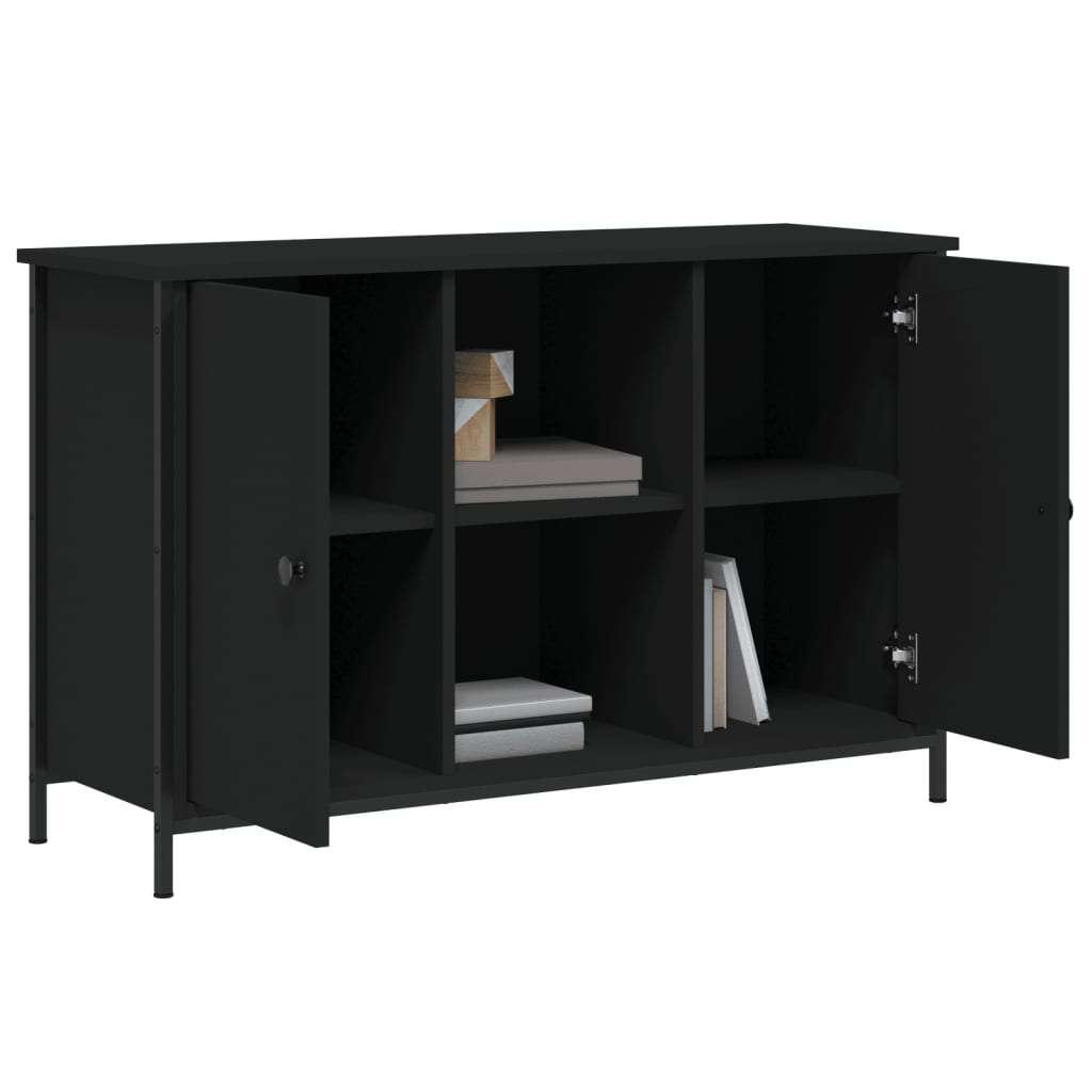 TV-skab Sort 100x35x65 cm Træ Materiale