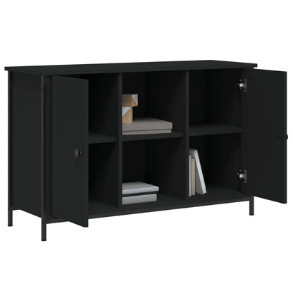 TV-skab Sort 100x35x65 cm Træ Materiale