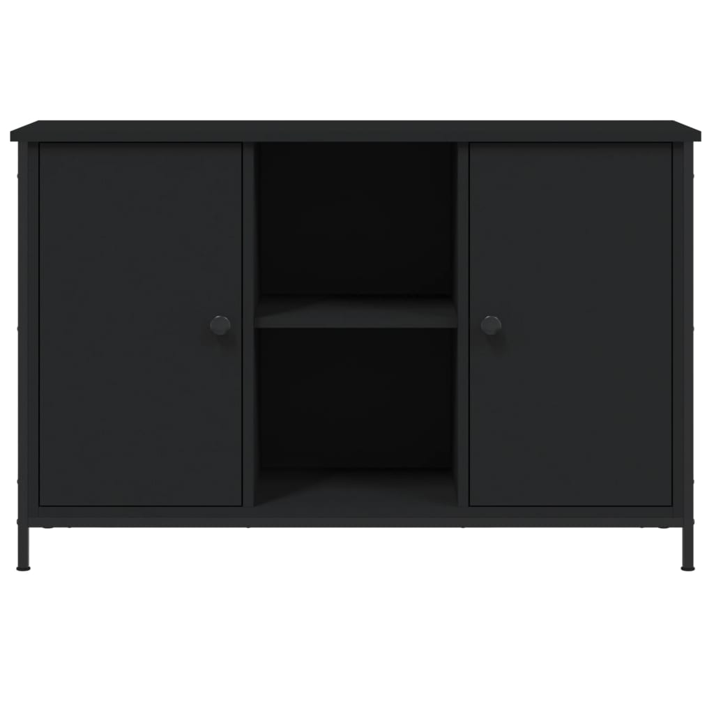 TV-skab Sort 100x35x65 cm Træ Materiale