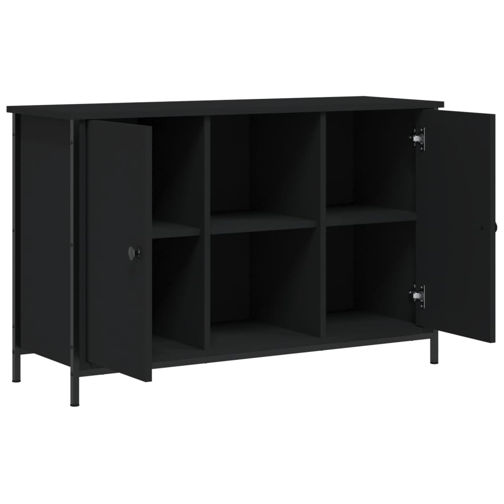 TV-skab Sort 100x35x65 cm Træ Materiale