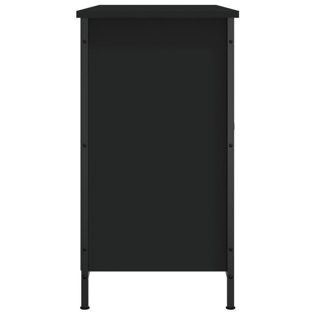 TV-skab Sort 100x35x65 cm Træ Materiale