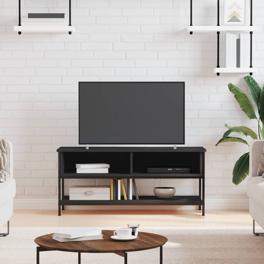 TV-skab Sort 100x35x45 cm Træ Materiale