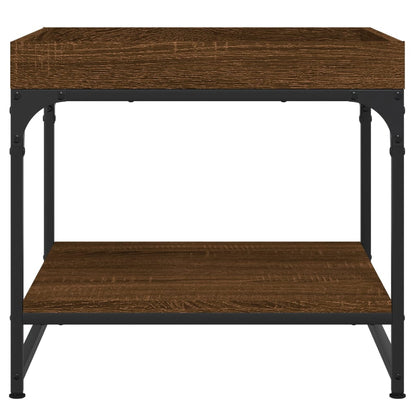 Couchtisch Braun Eichen-Optik 49,5x49,5x45 cm Holzwerkstoff