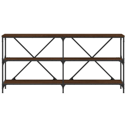 Konsolentisch Braun Eichen-Optik 160x30x75 cm Holzwerkstoff