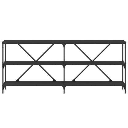 Konsolentisch Schwarz 180x30x75 cm Holzwerkstoff und Eisen