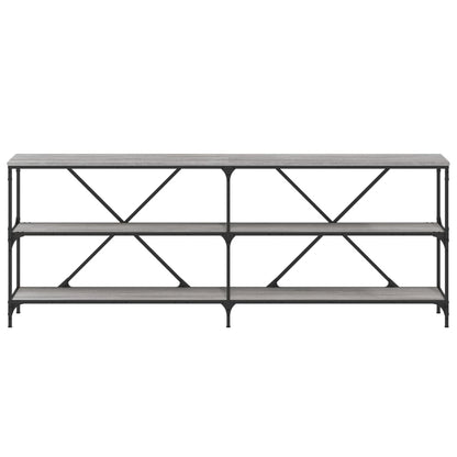 Konsolentisch Grau Sonoma 200x30x75 cm Holzwerkstoff und Eisen