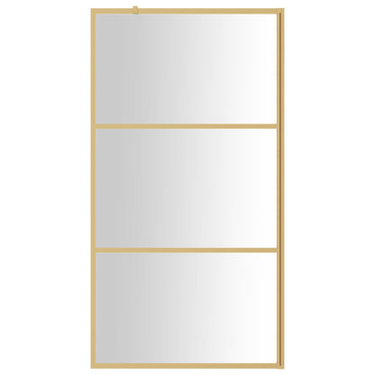 Duschwand für Begehbare Dusche ESG Klarglas Golden 115x195cm