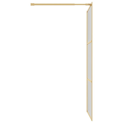 Duschwand für Begehbare Dusche ESG Klarglas Golden 115x195cm