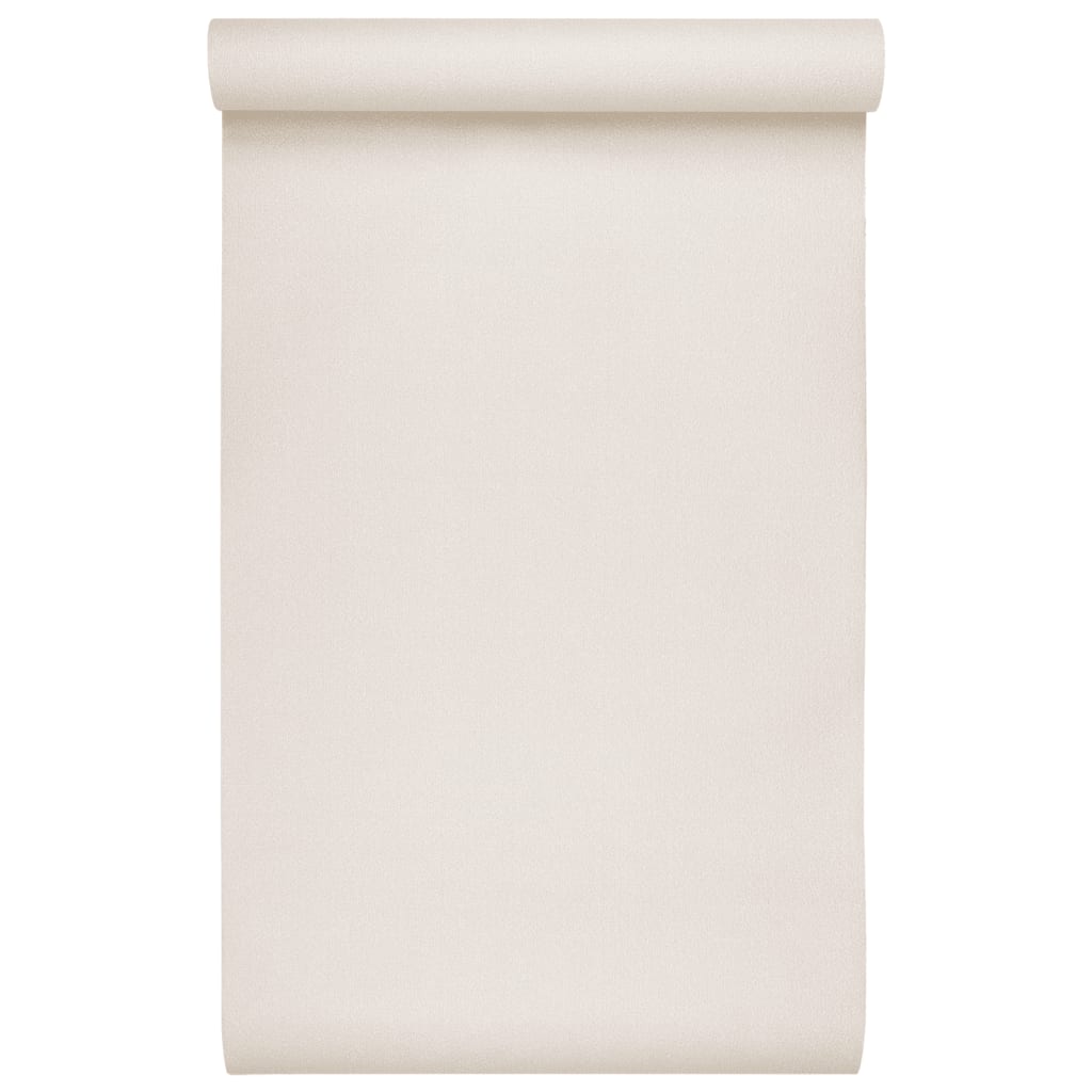Vliestapete 3D Einfarbig Creme 10x0,53 m