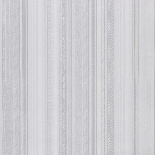 Vliestapete 3D Streifenmuster Grau 10x0,53 m