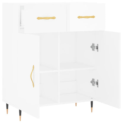 Sideboard Hochglanz-Weiß 69,5x34x90 cm Holzwerkstoff