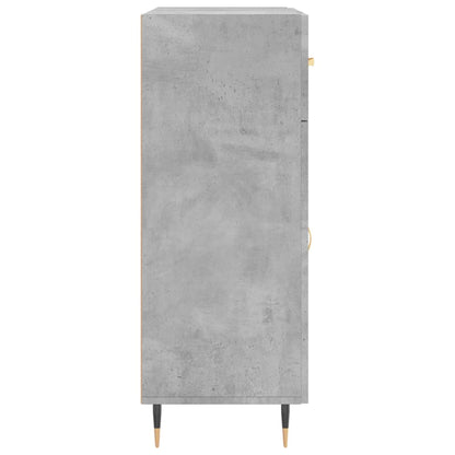 Skænk Beton Grå 69,5x34x90 cm Træ Materiale