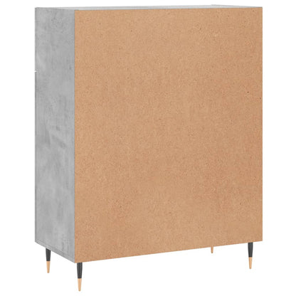 Skænk Beton Grå 69,5x34x90 cm Træ Materiale