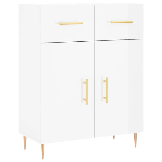 Sideboard Hochglanz-Weiß 69,5x34x90 cm Holzwerkstoff