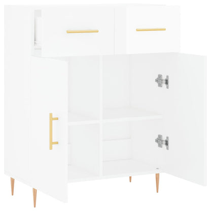 Sideboard Hochglanz-Weiß 69,5x34x90 cm Holzwerkstoff