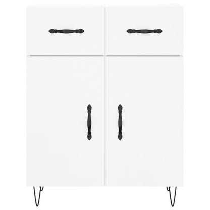 Sideboard Hochglanz-Weiß 69,5x34x90 cm Holzwerkstoff