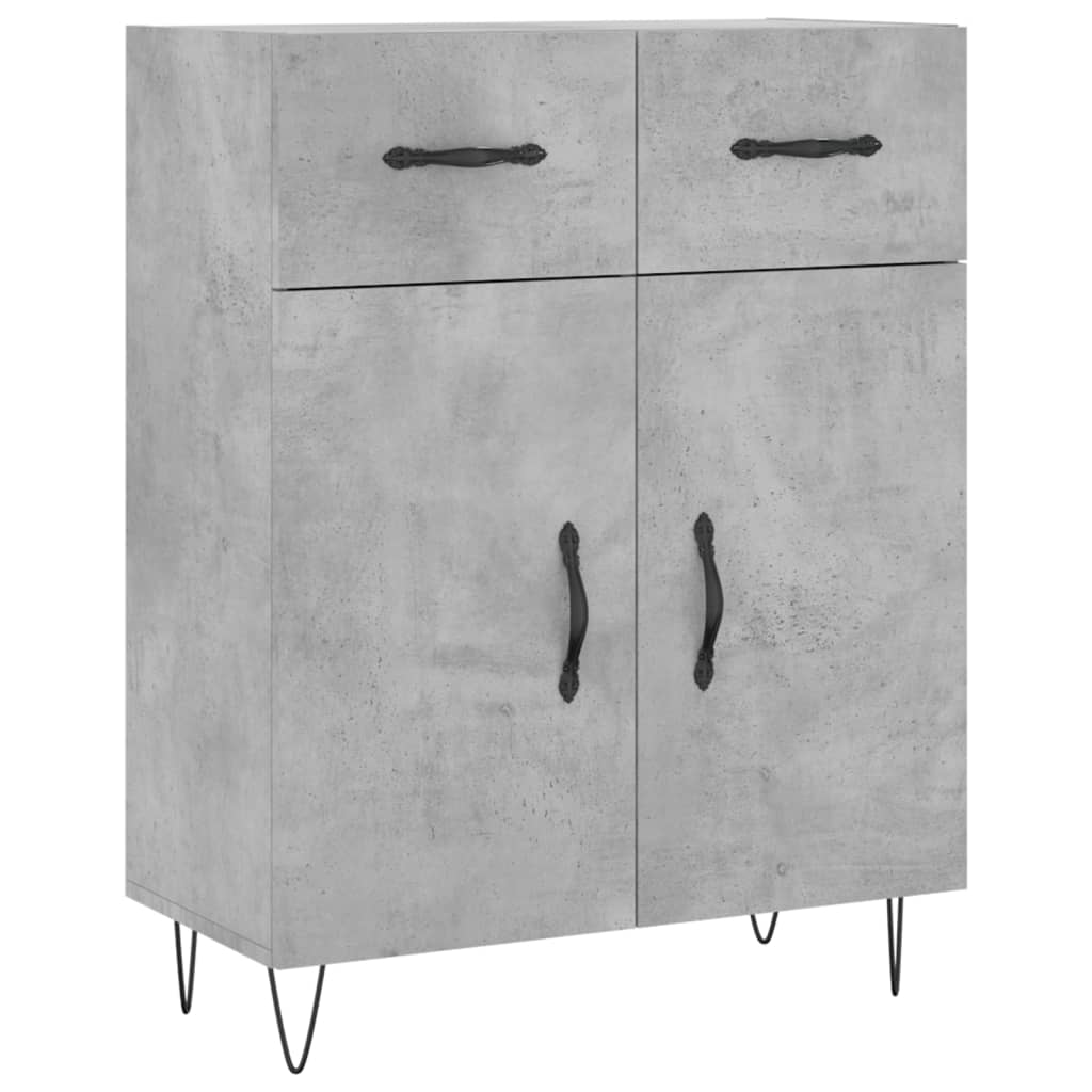 Sideboard Betongrau 69,5x34x90 cm Holzwerkstoff