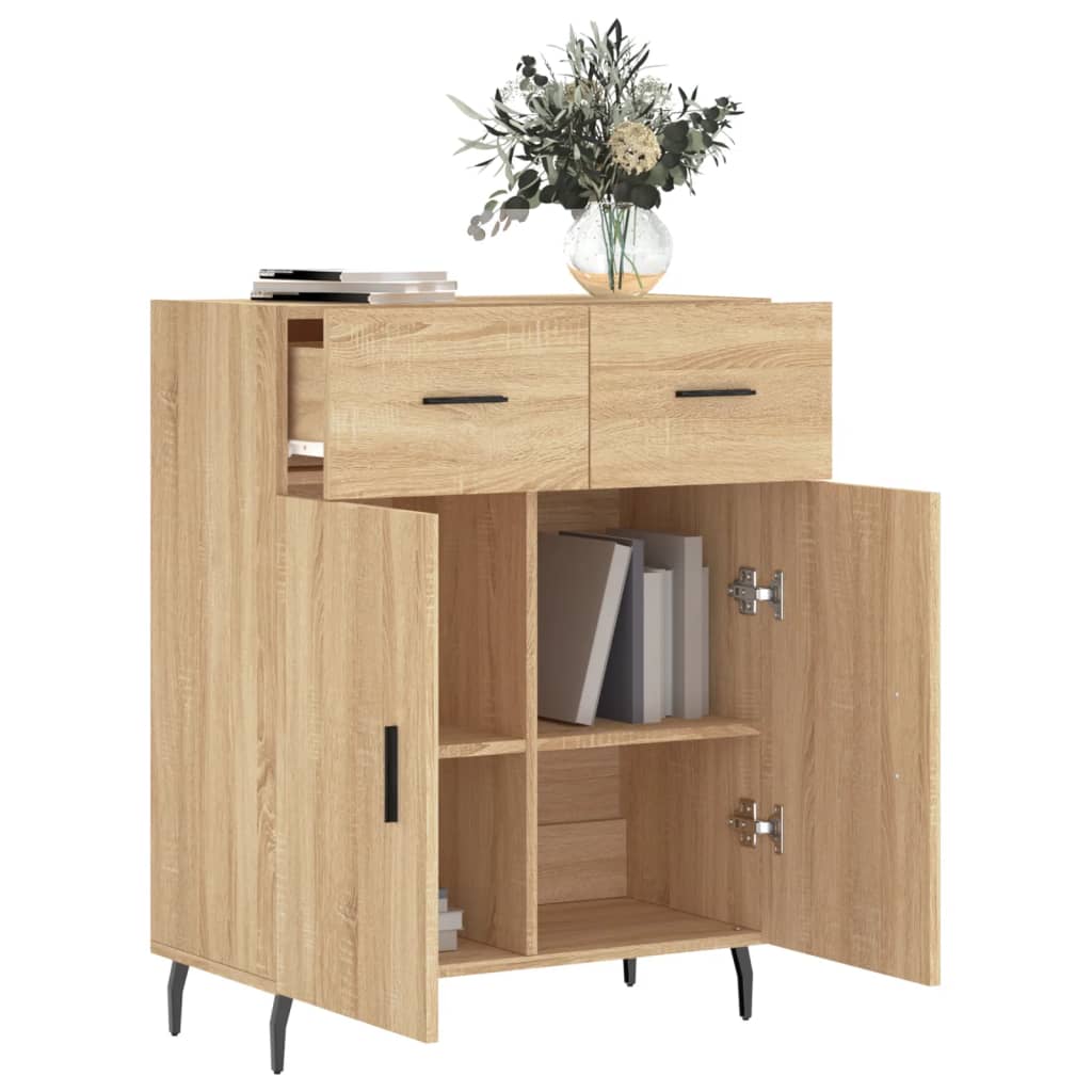 Sideboard Sonoma-Eiche 69,5x34x90 cm Holzwerkstoff