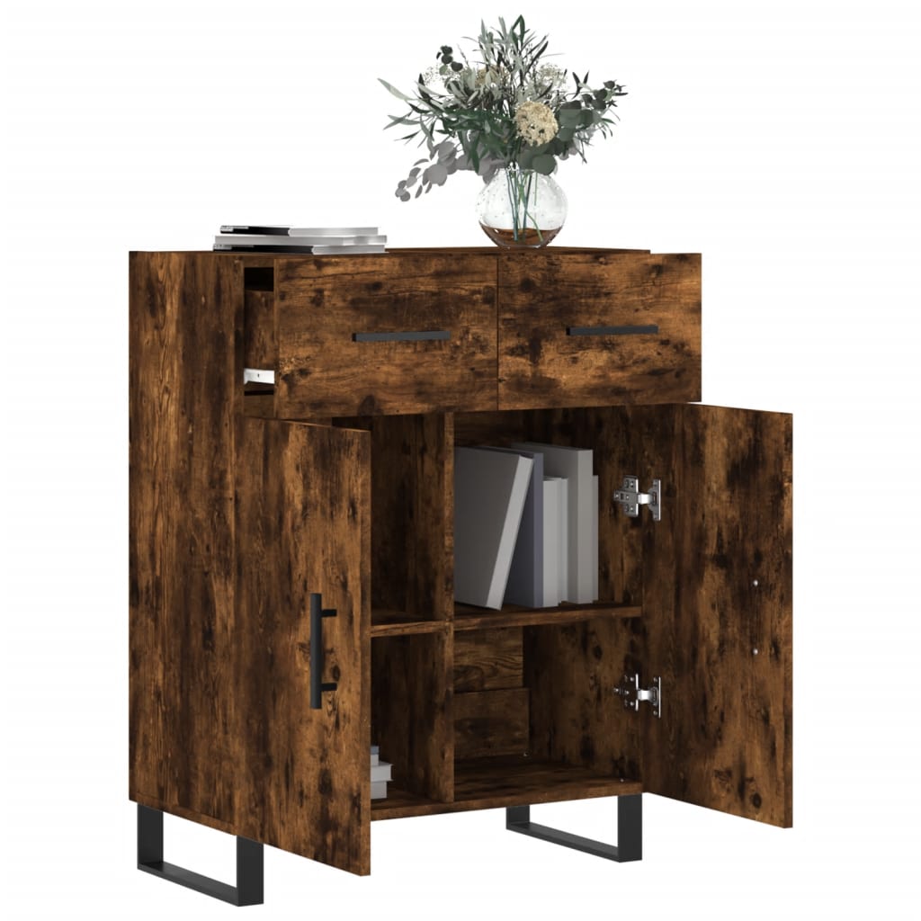 Sideboard Räuchereiche 69,5x34x90 cm Holzwerkstoff