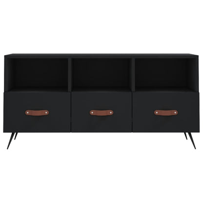 TV-skab Sort 102x36x50 cm Træ Materiale