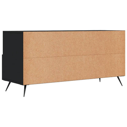 TV-skab Sort 102x36x50 cm Træ Materiale