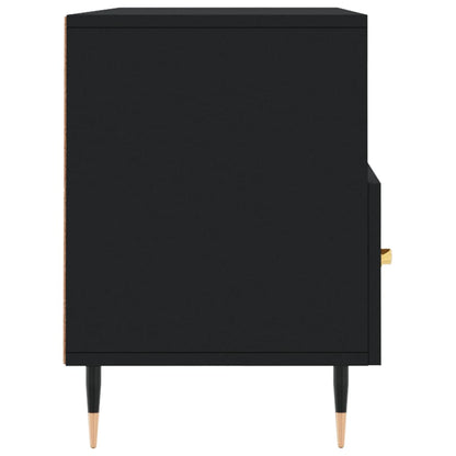 TV-skab Sort 102x36x50 cm Træ Materiale