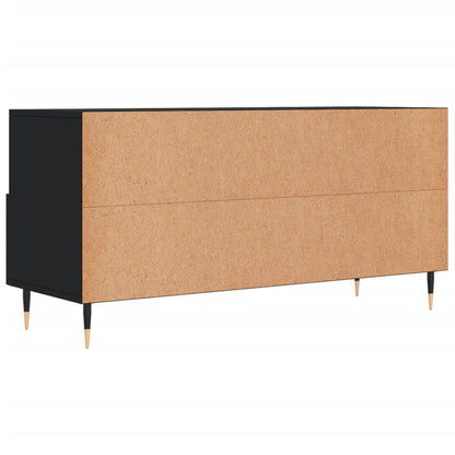 TV-skab Sort 102x36x50 cm Træ Materiale