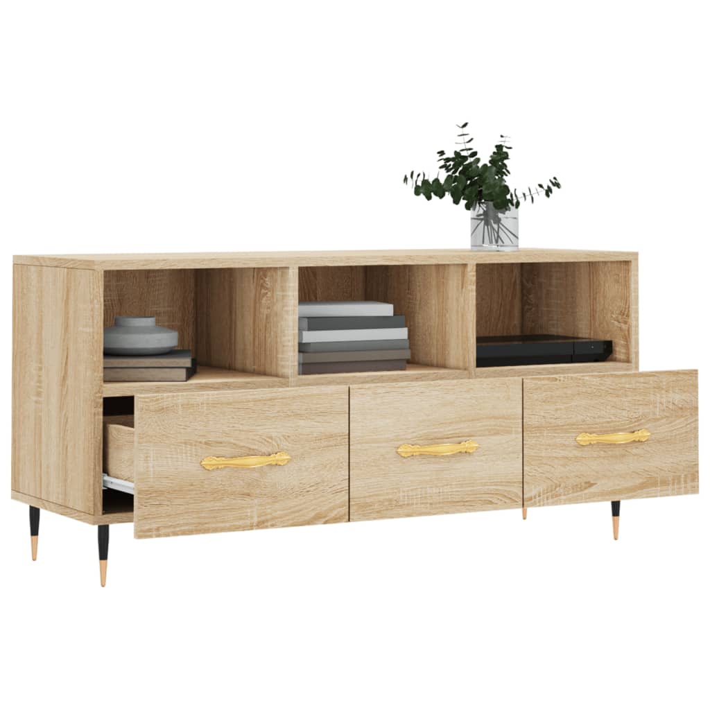 Tv-møbel Sonoma eg 102x36x50 cm træmateriale