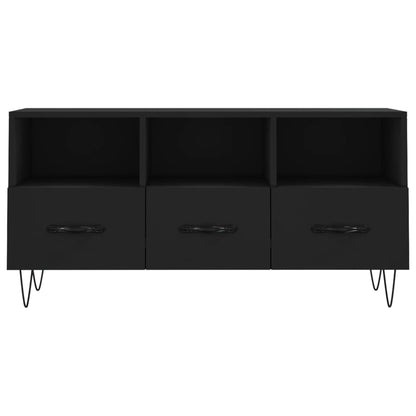 TV-skab Sort 102x36x50 cm Træ Materiale