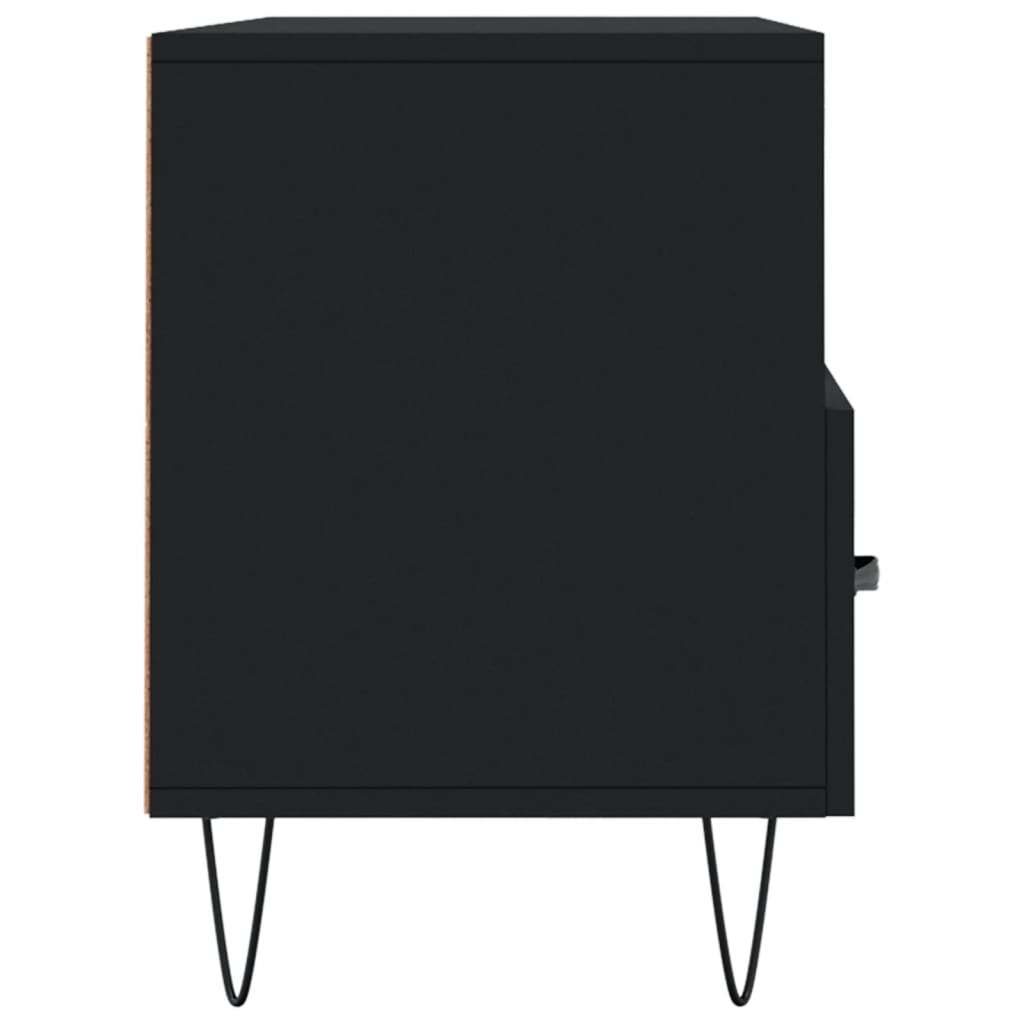 TV-skab Sort 102x36x50 cm Træ Materiale