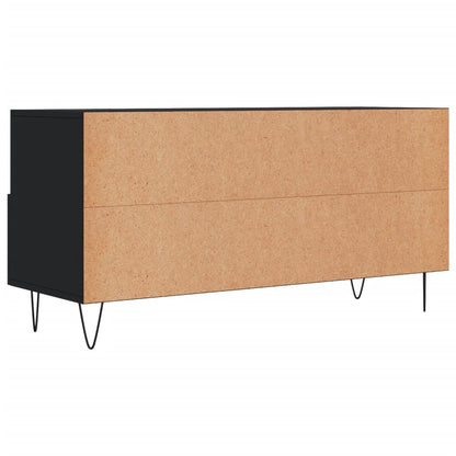 TV-skab Sort 102x36x50 cm Træ Materiale