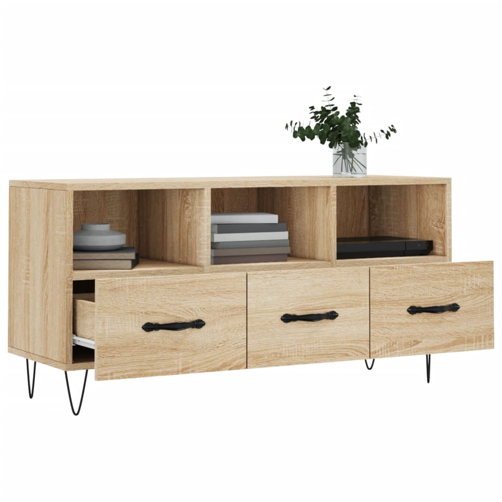 Tv-møbel Sonoma eg 102x36x50 cm træmateriale
