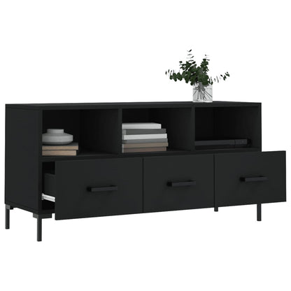 TV-skab Sort 102x36x50 cm Træ Materiale