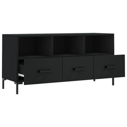 TV-skab Sort 102x36x50 cm Træ Materiale