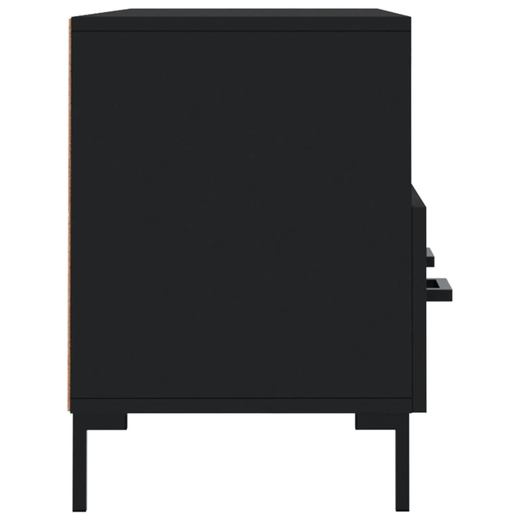 TV-skab Sort 102x36x50 cm Træ Materiale