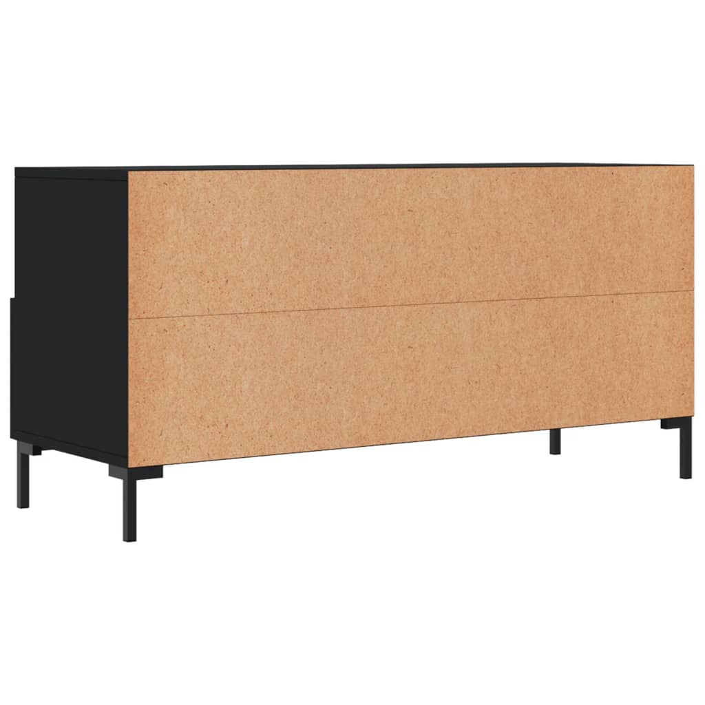 TV-skab Sort 102x36x50 cm Træ Materiale
